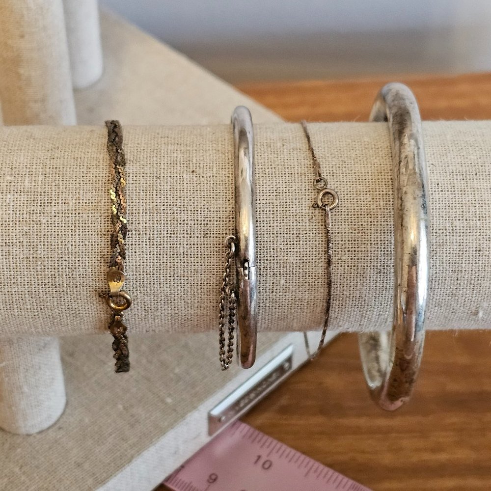 Bundle 4 Sterling Silver Bracelets